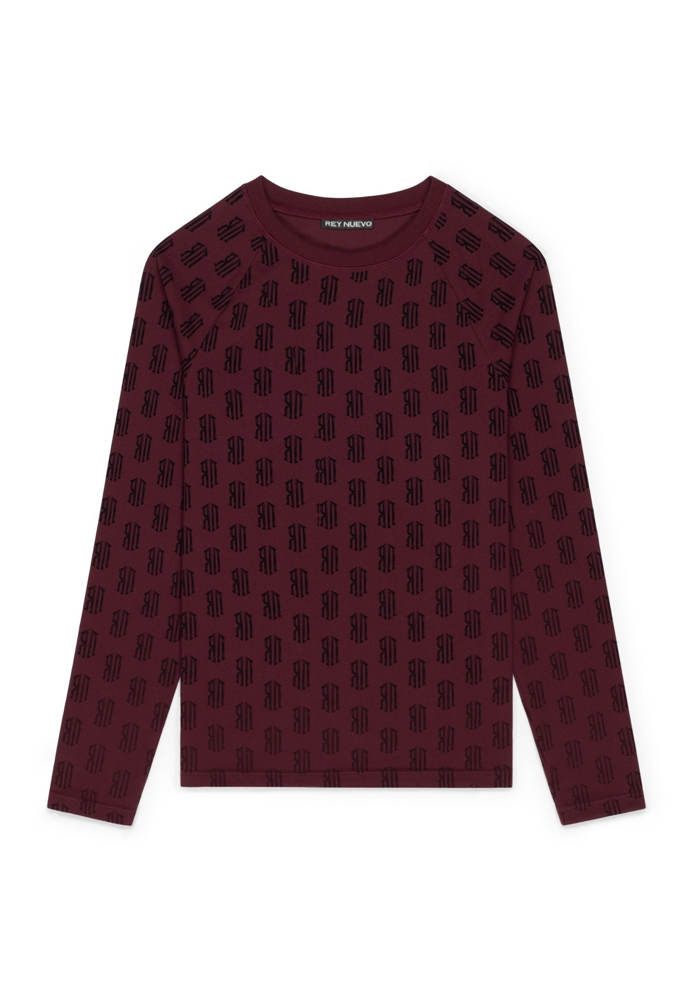 burgandy set top (burgandy) - Rey Nuevo Clothing