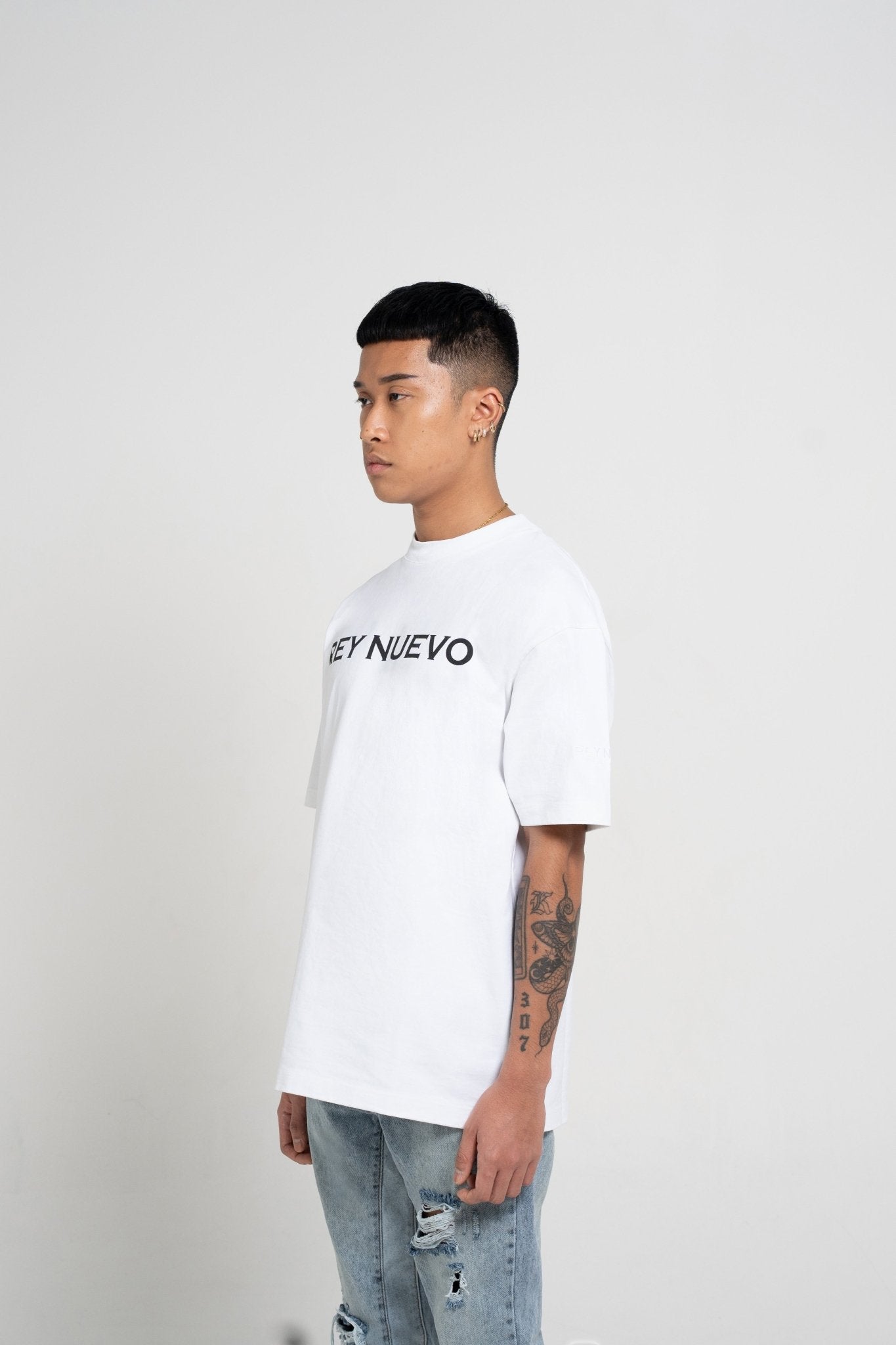Classic Rey Nuevo T-shirt White - Rey Nuevo Clothing