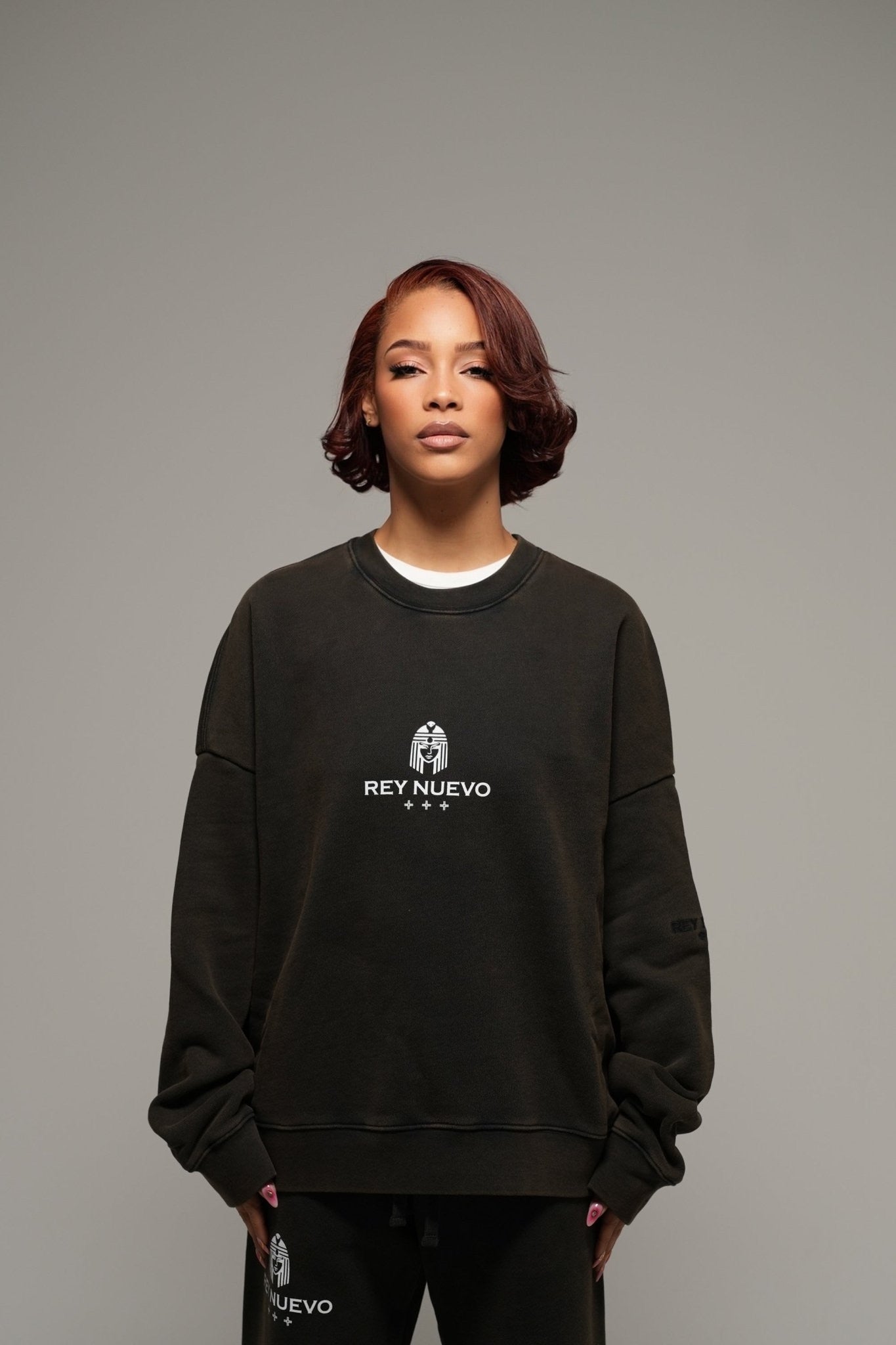 IMPERIAL SWEATERS (WASHED BLACK) - Rey Nuevo Clothing