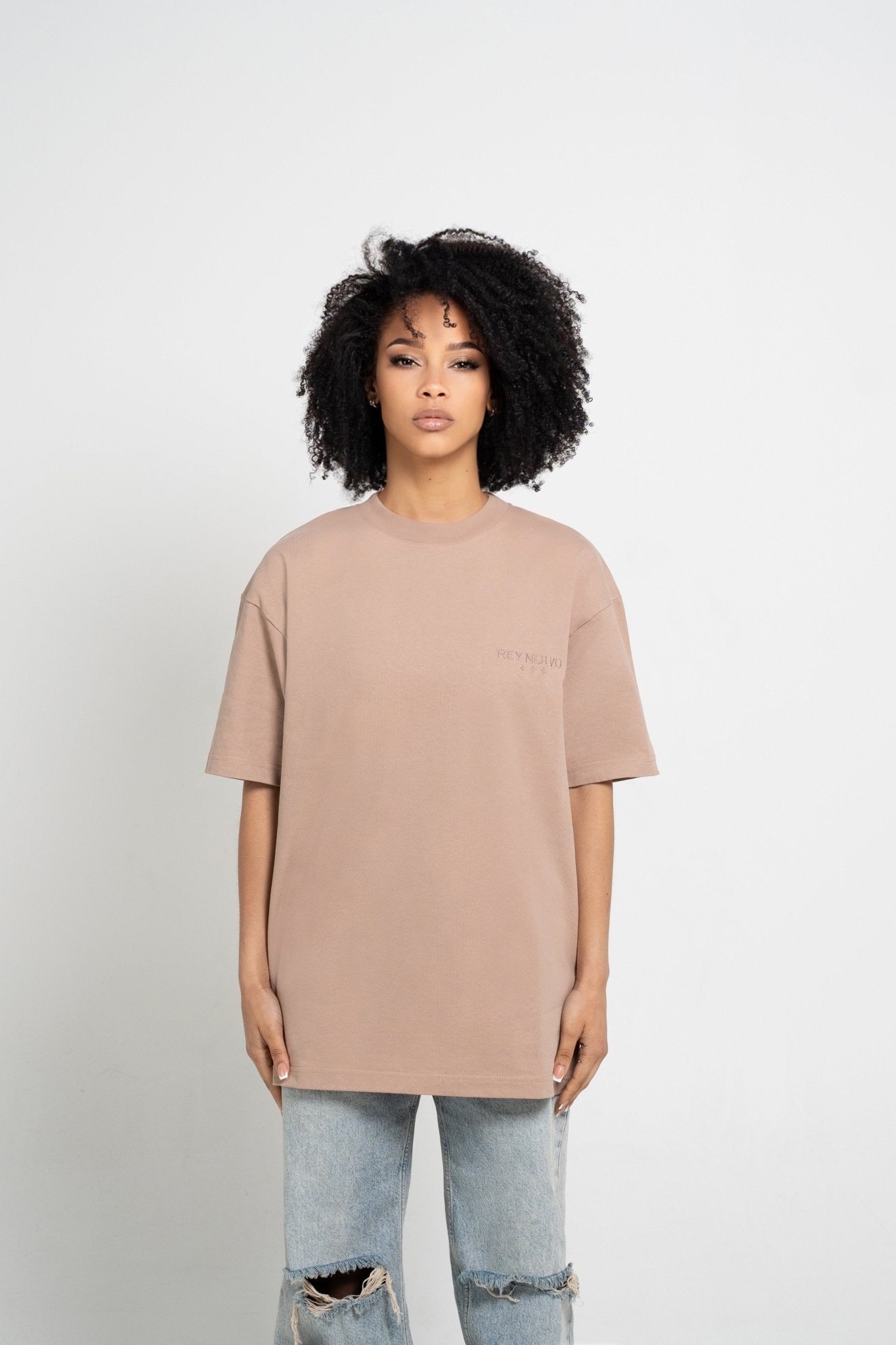IMPERIAL T - SHIRT BEIGE - Rey Nuevo Clothing
