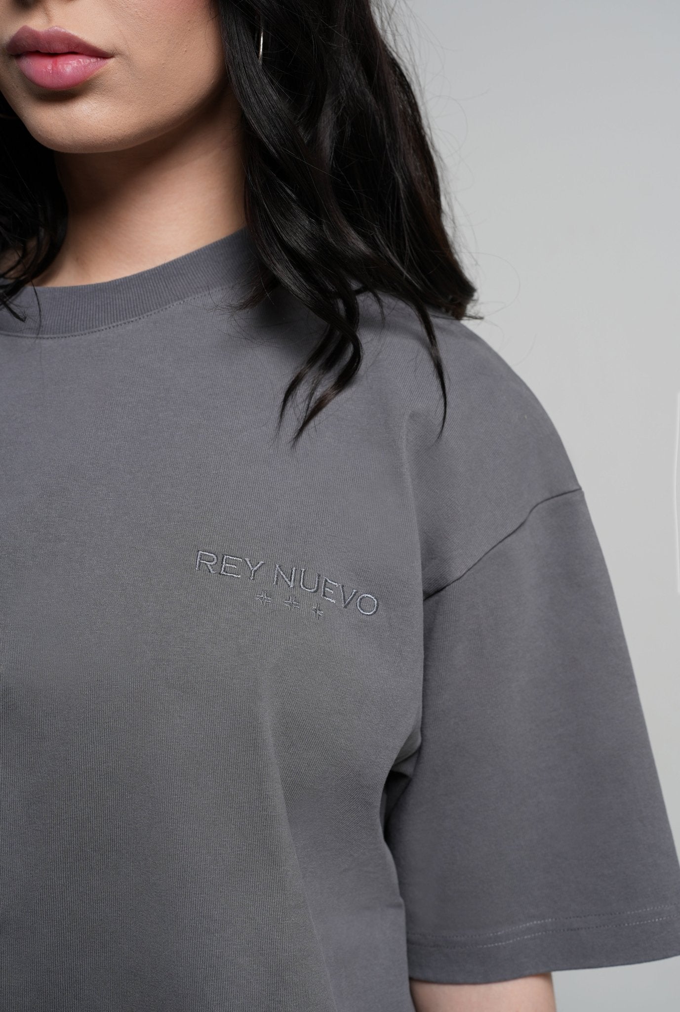 IMPERIAL T - SHIRT GREY (BLACK LOGO) - Rey Nuevo Clothing