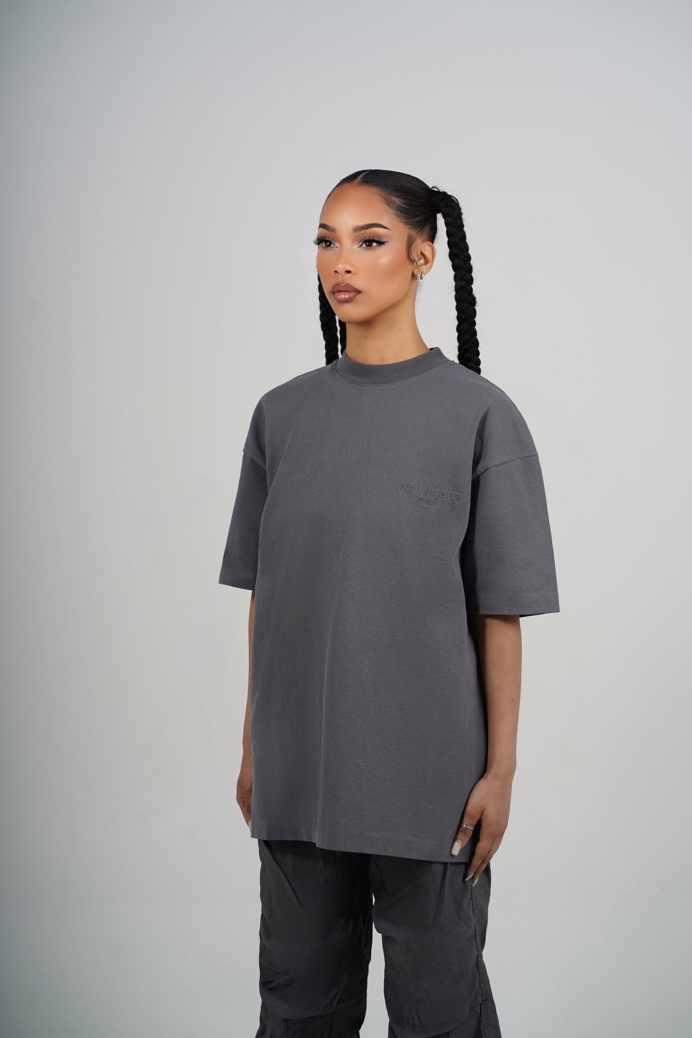 Imperial T-Shirt Grey (White Logo) - Rey Nuevo Clothing