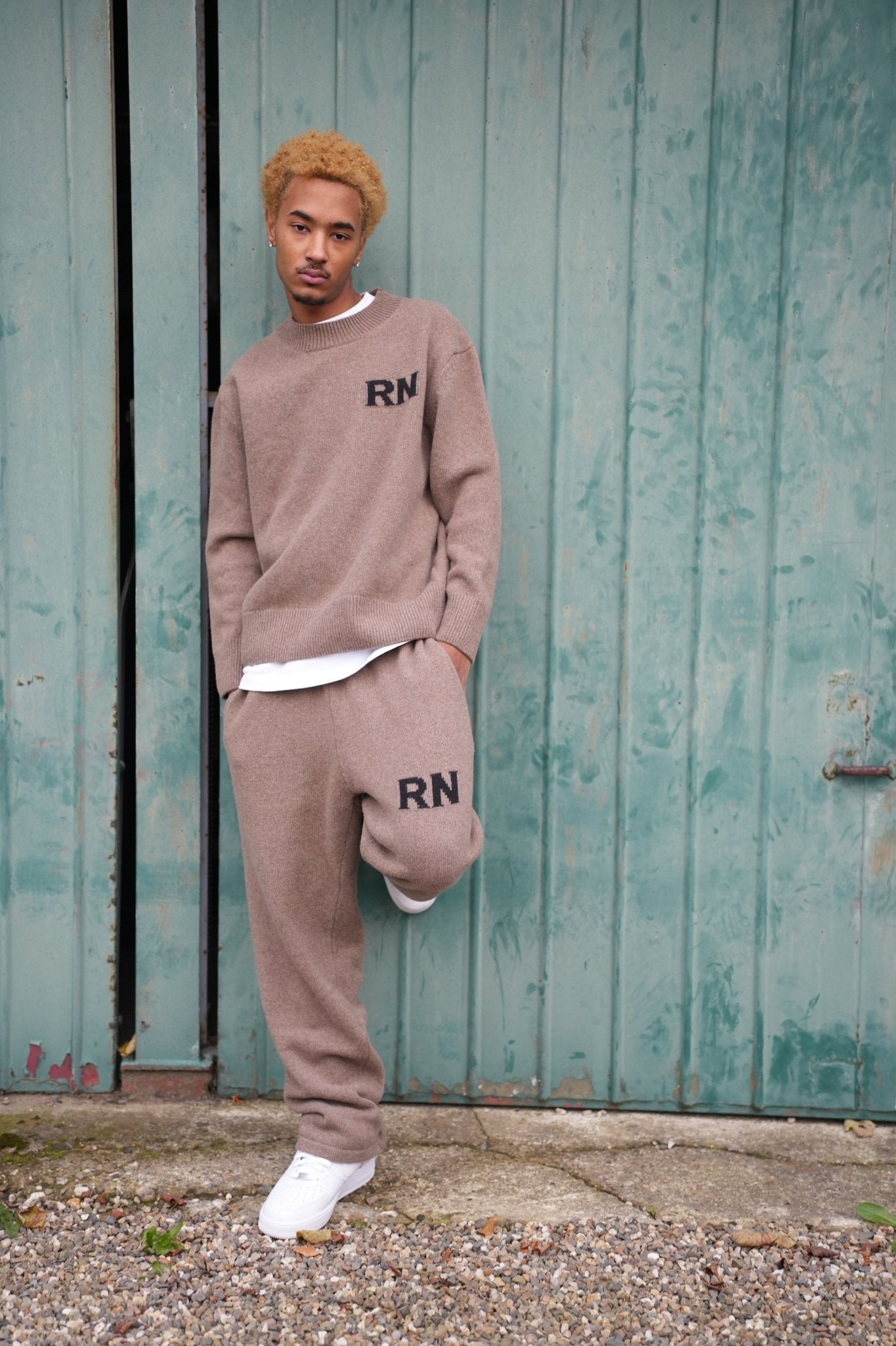 RN Brown Knitted Sweater - Rey Nuevo Clothing