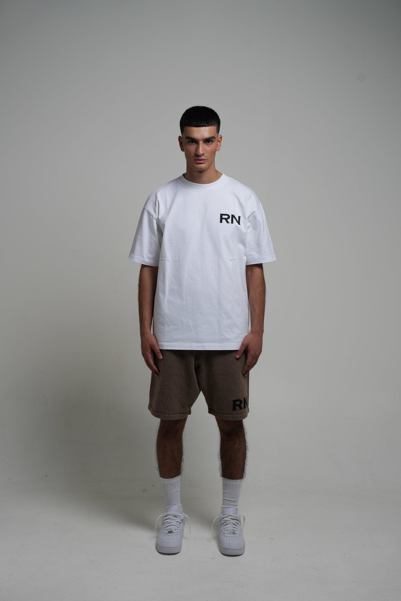 rn knitted shorts (brown) - Rey Nuevo Clothing