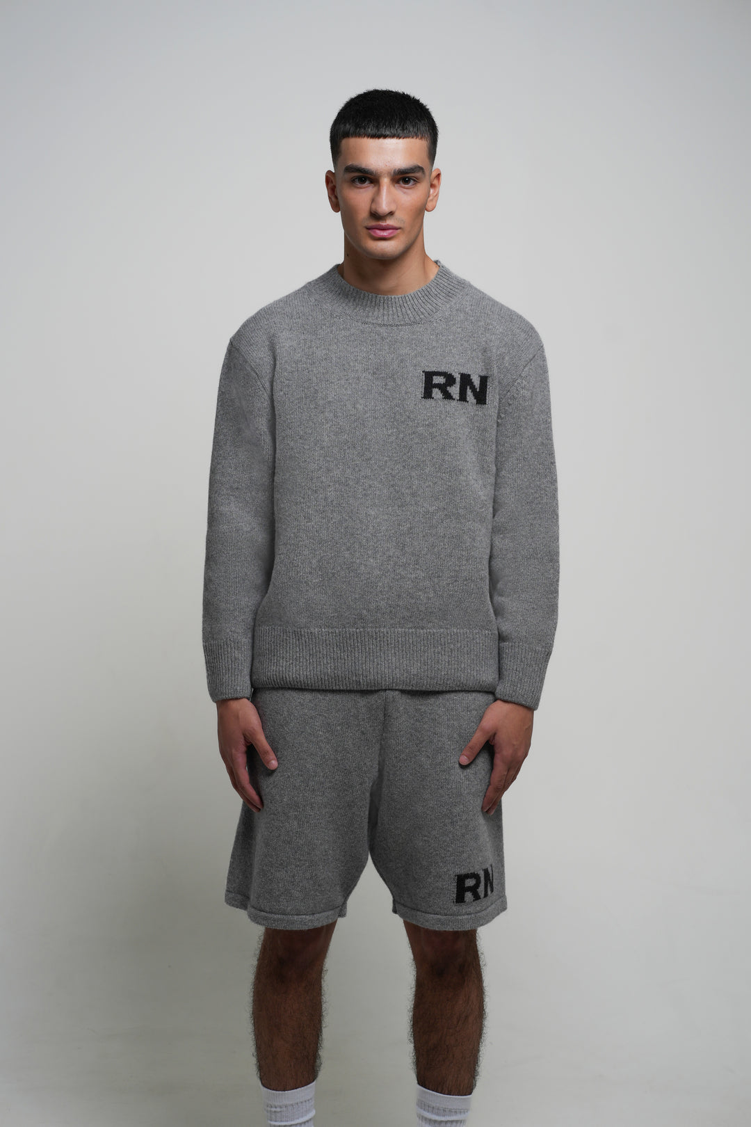 RN KNITTED SHORTS (grey)