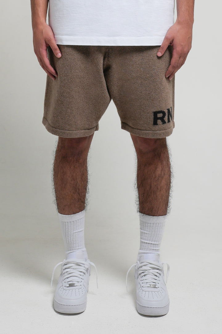 rn knitted shorts (brown)