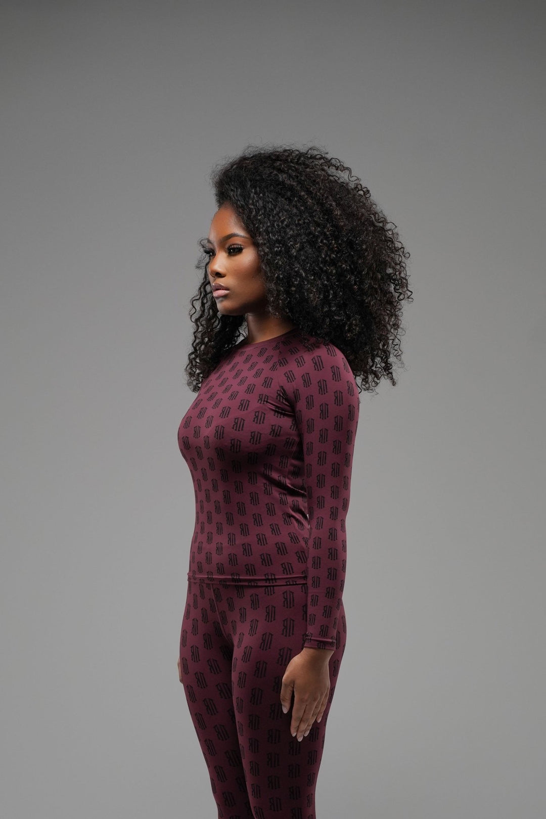 burgandy set top (burgandy) - Rey Nuevo Clothing