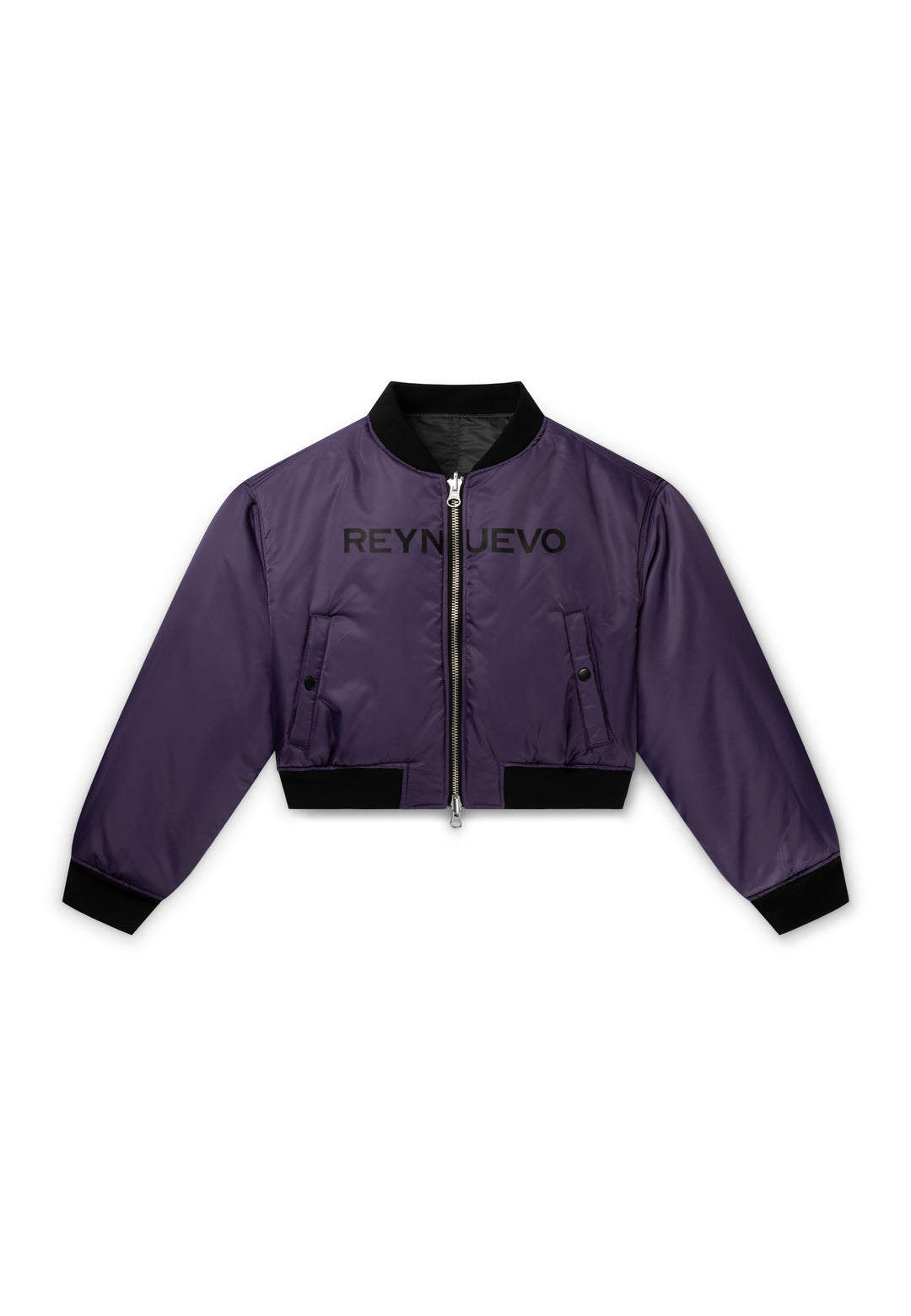 CROPPED DOUBLE SIDED BOMBER