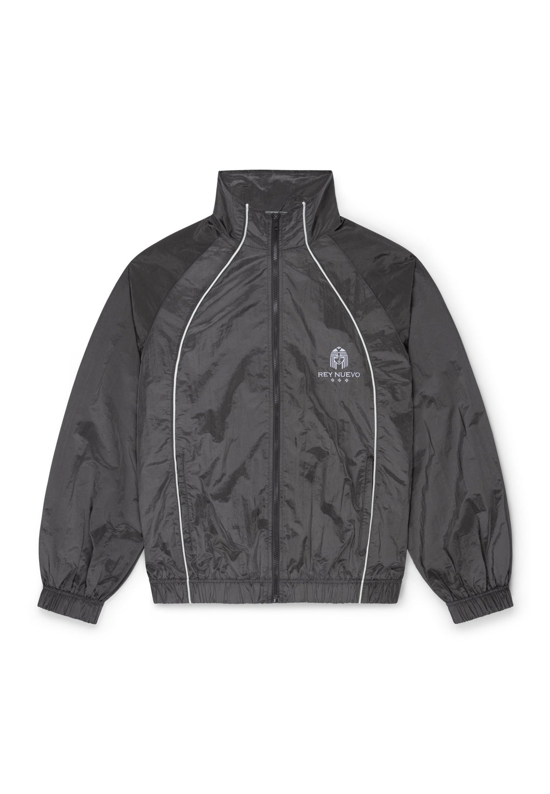 crown legacy track jacket (gray) - Rey Nuevo Clothing