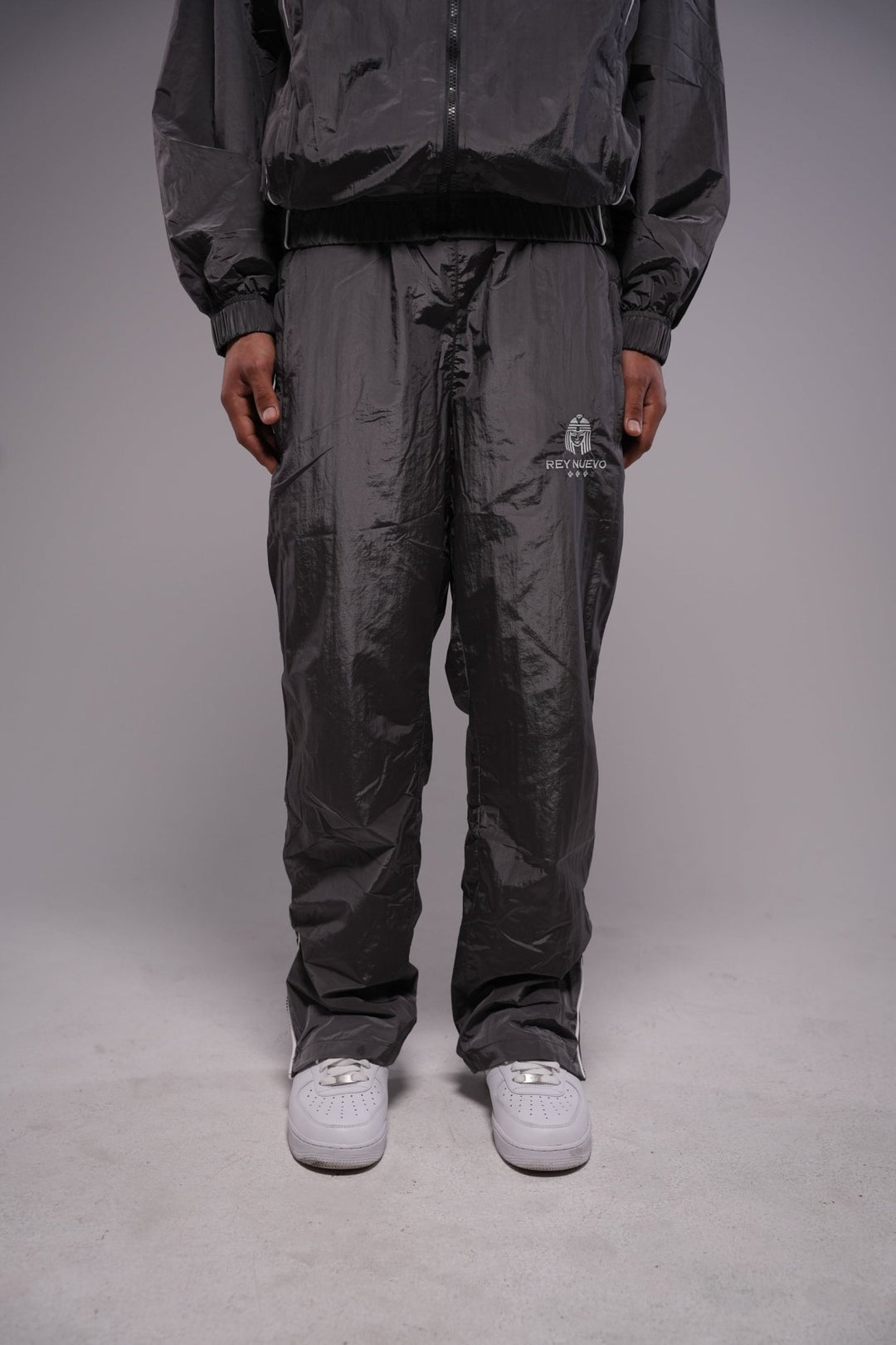 crown legacy track pants (gray) - Rey Nuevo Clothing