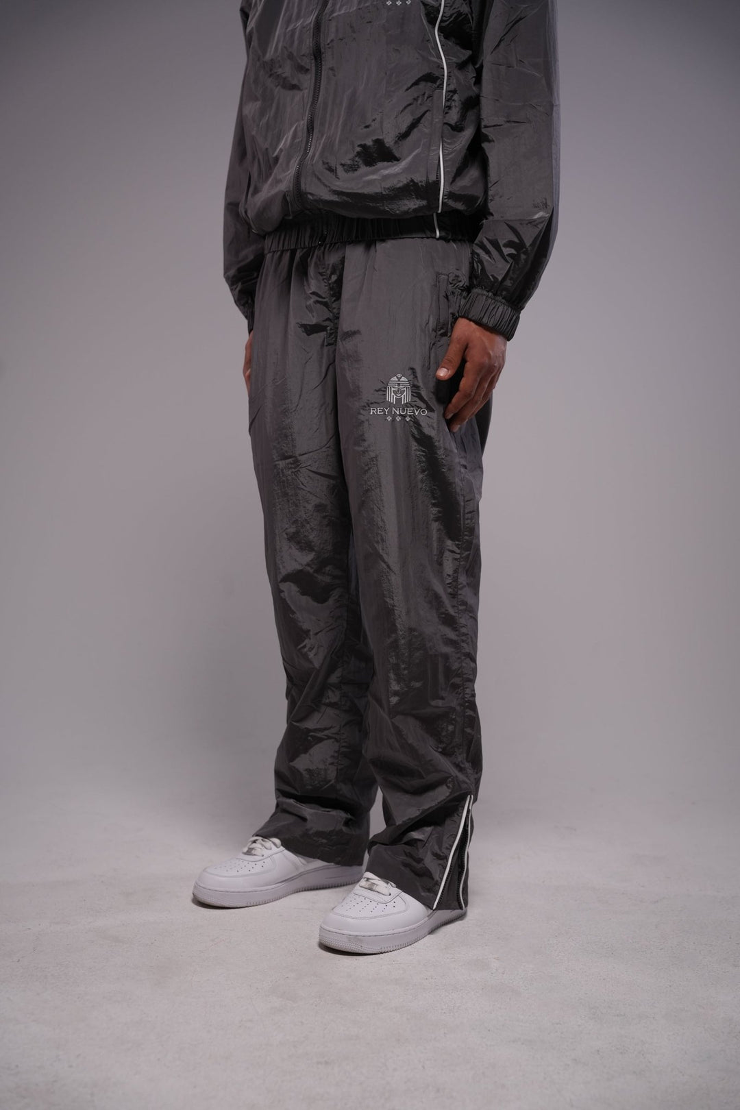 crown legacy track pants (gray) - Rey Nuevo Clothing