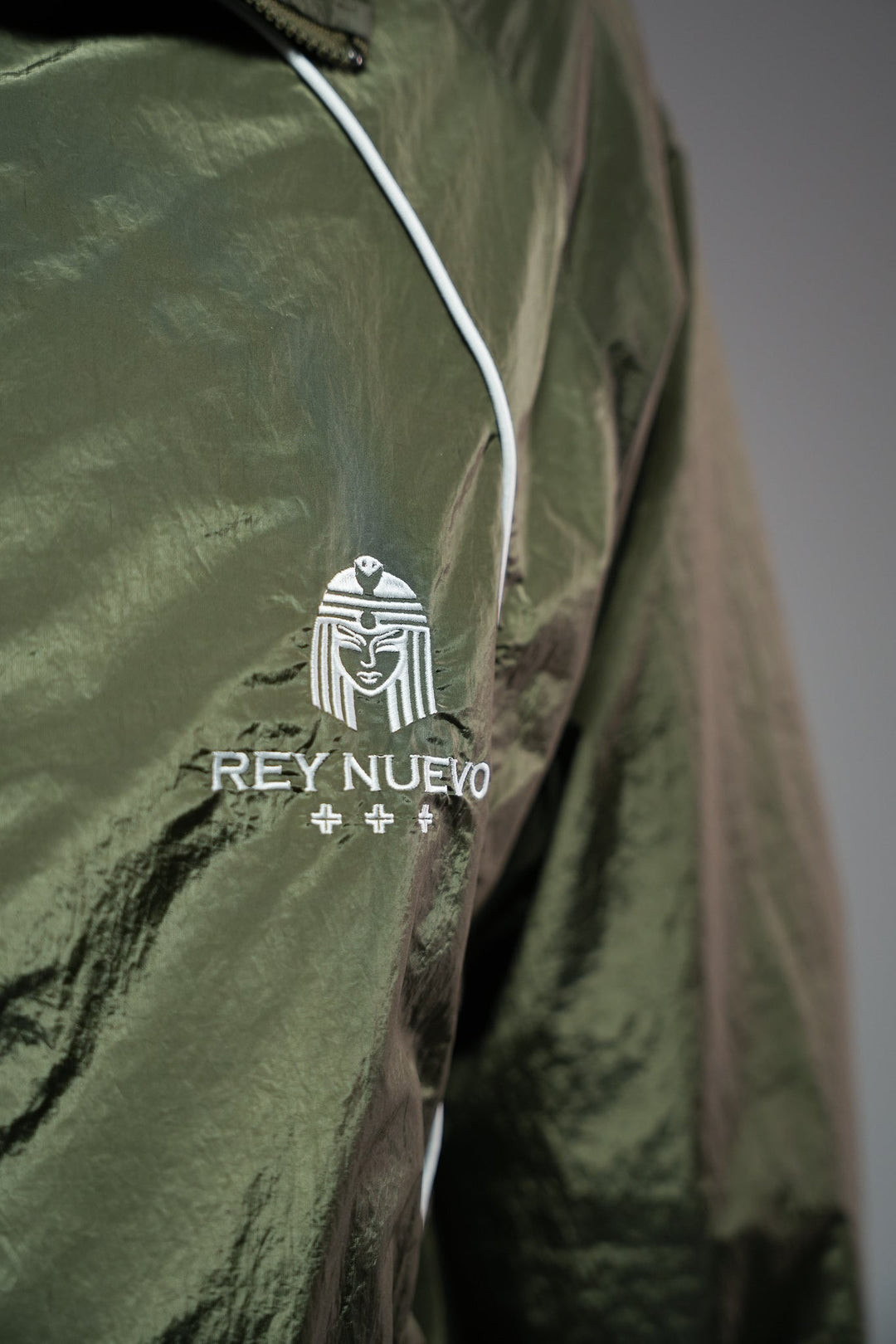 CROWN LEGECY JACKET (ARMY GREEN) - Rey Nuevo Clothing