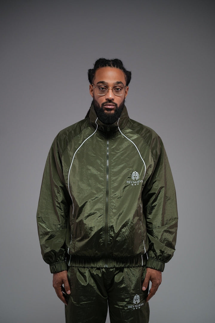 CROWN LEGECY JACKET (ARMY GREEN) - Rey Nuevo Clothing