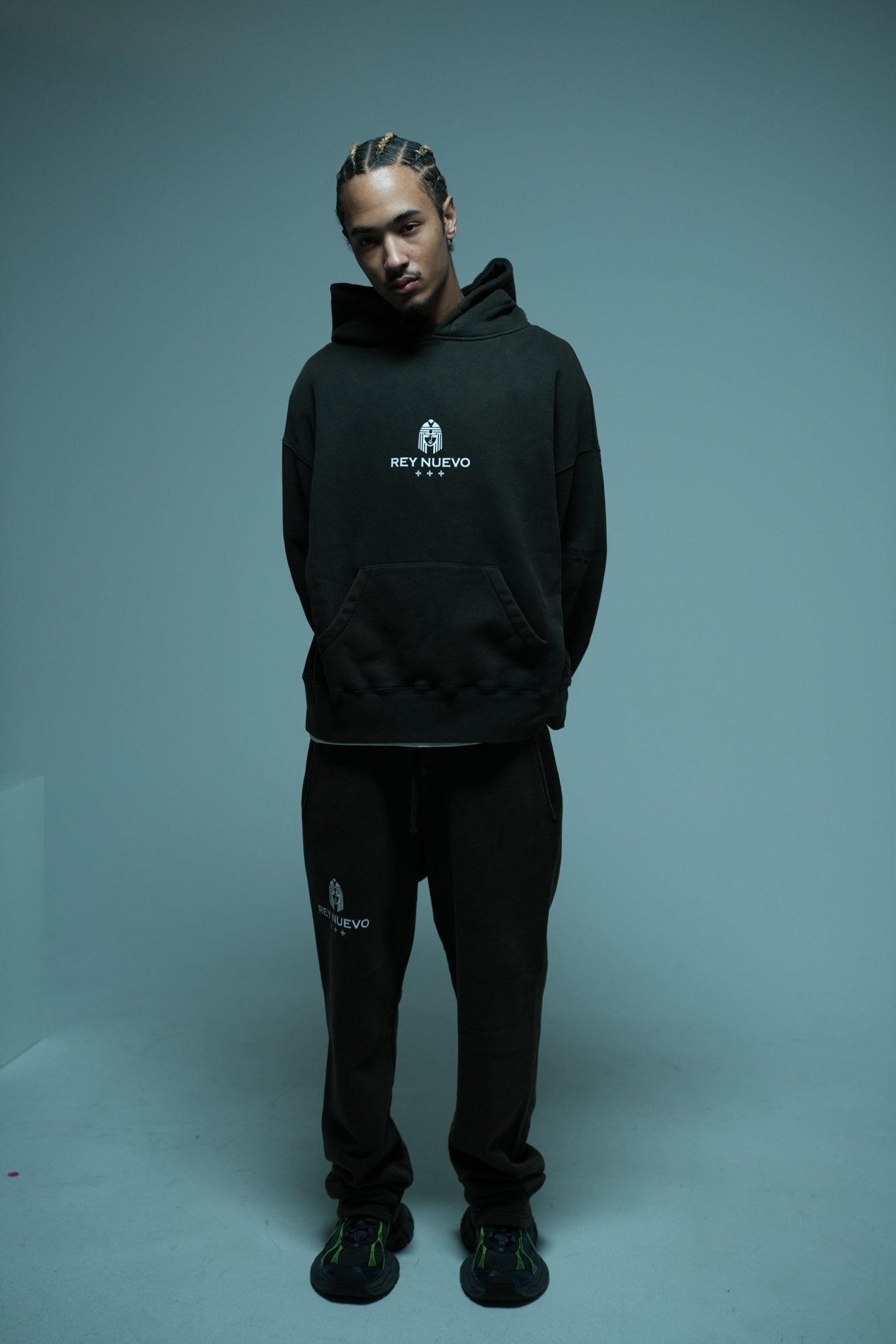 IMPERIAL HOODIE (Washed Black) - Rey Nuevo Clothing