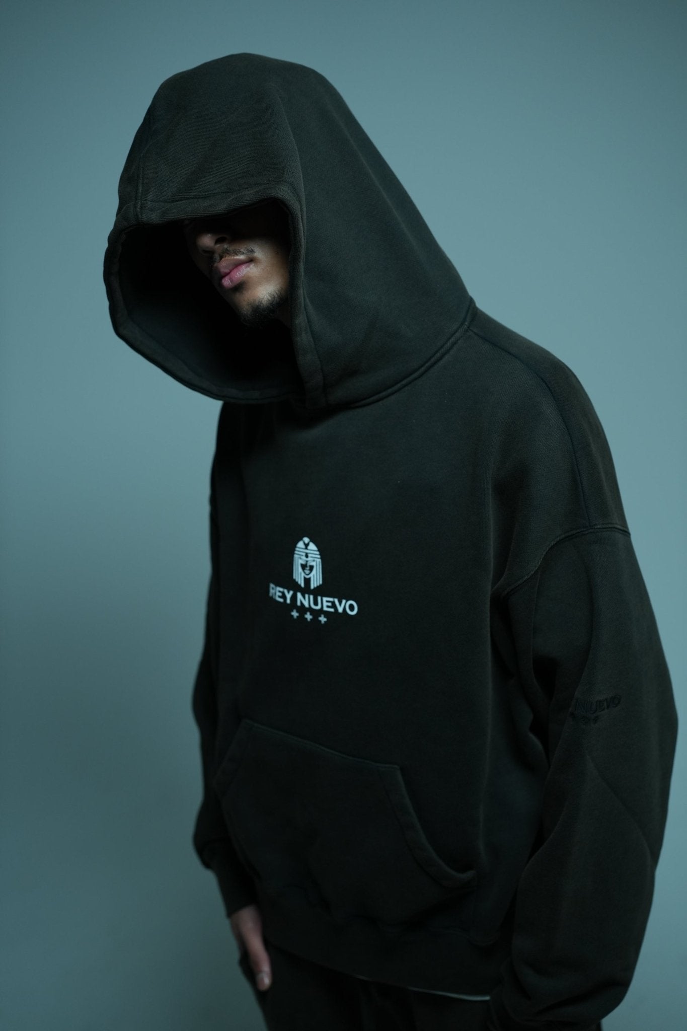 IMPERIAL HOODIE (Washed Black) - Rey Nuevo Clothing
