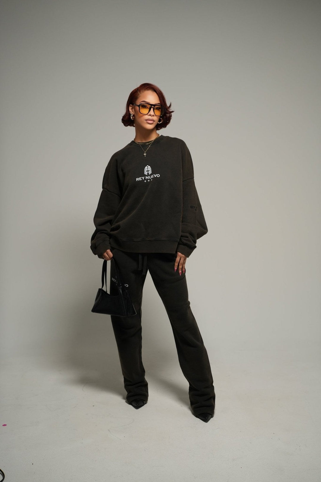 IMPERIAL SWEATERS (WASHED BLACK) - Rey Nuevo Clothing