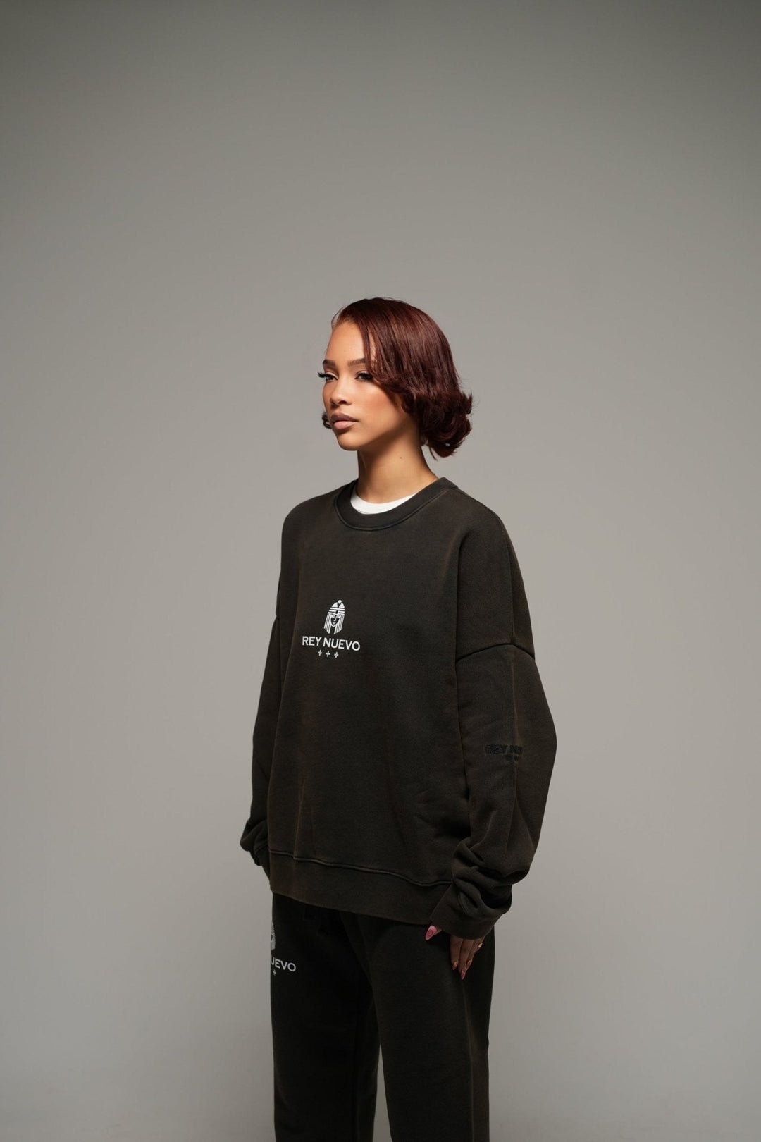 IMPERIAL SWEATERS (WASHED BLACK) - Rey Nuevo Clothing