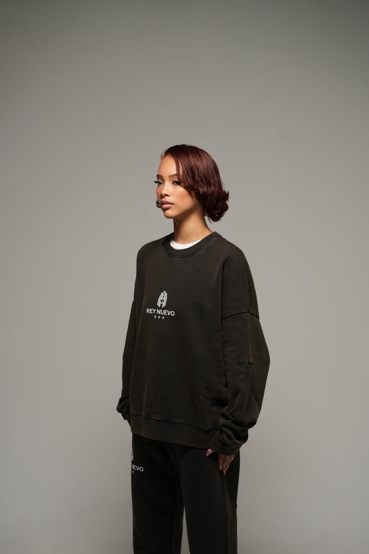 IMPERIAL SWEATERS (WASHED BLACK) - Rey Nuevo Clothing