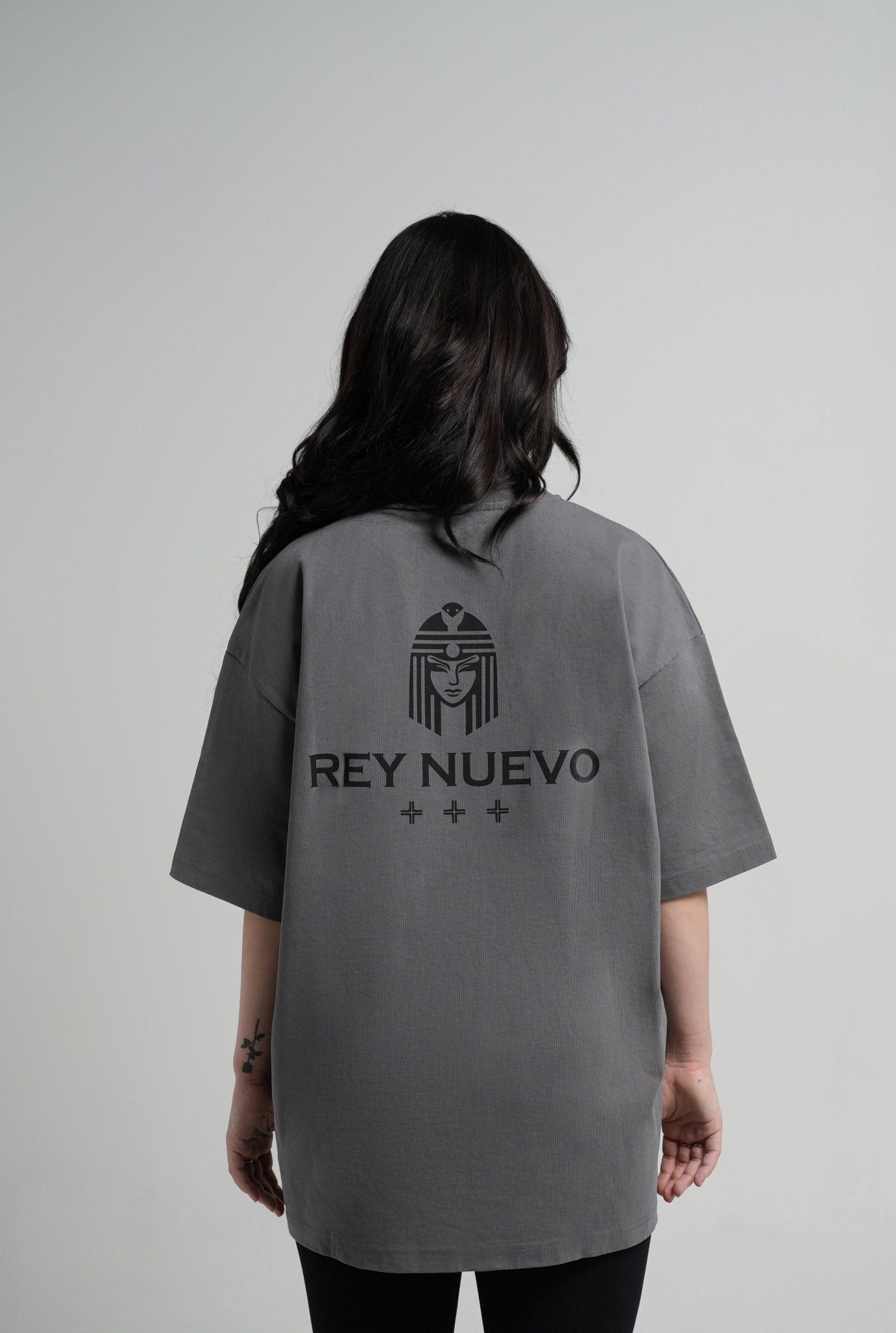 IMPERIAL T - SHIRT GREY (BLACK LOGO) - Rey Nuevo Clothing
