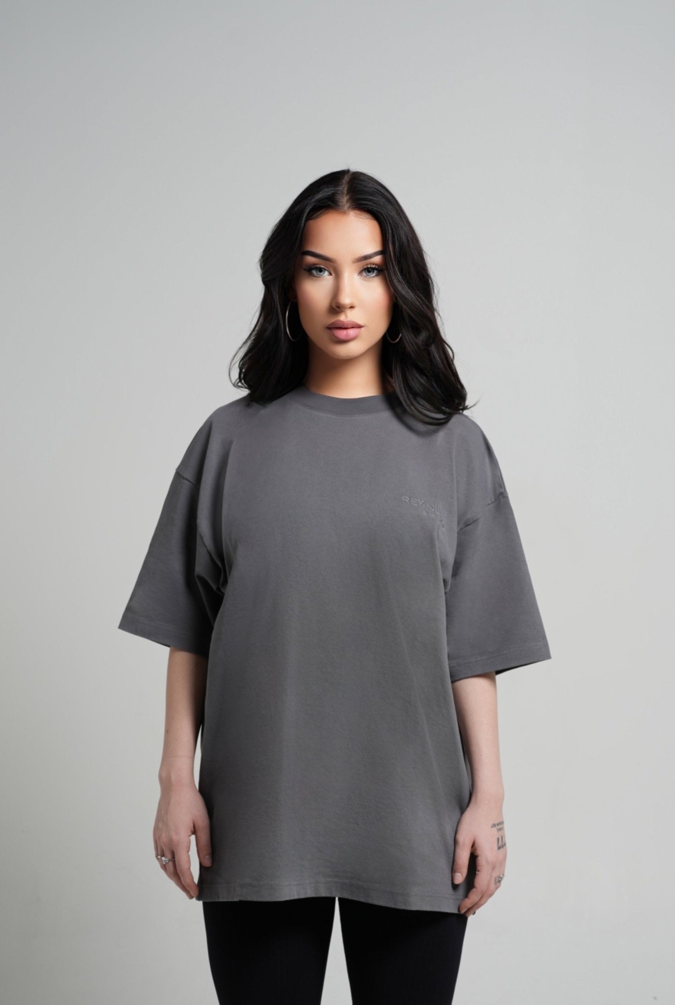 IMPERIAL T - SHIRT GREY (BLACK LOGO) - Rey Nuevo Clothing