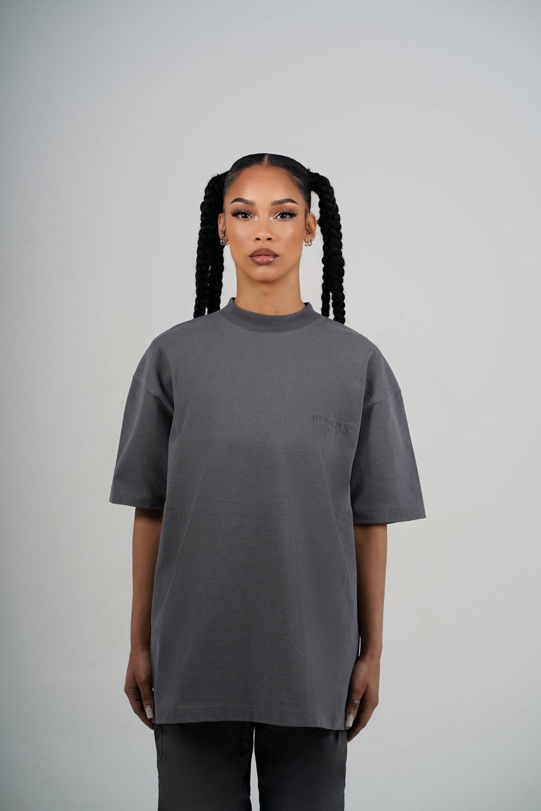 Imperial T-Shirt Grey (White Logo) - Rey Nuevo Clothing