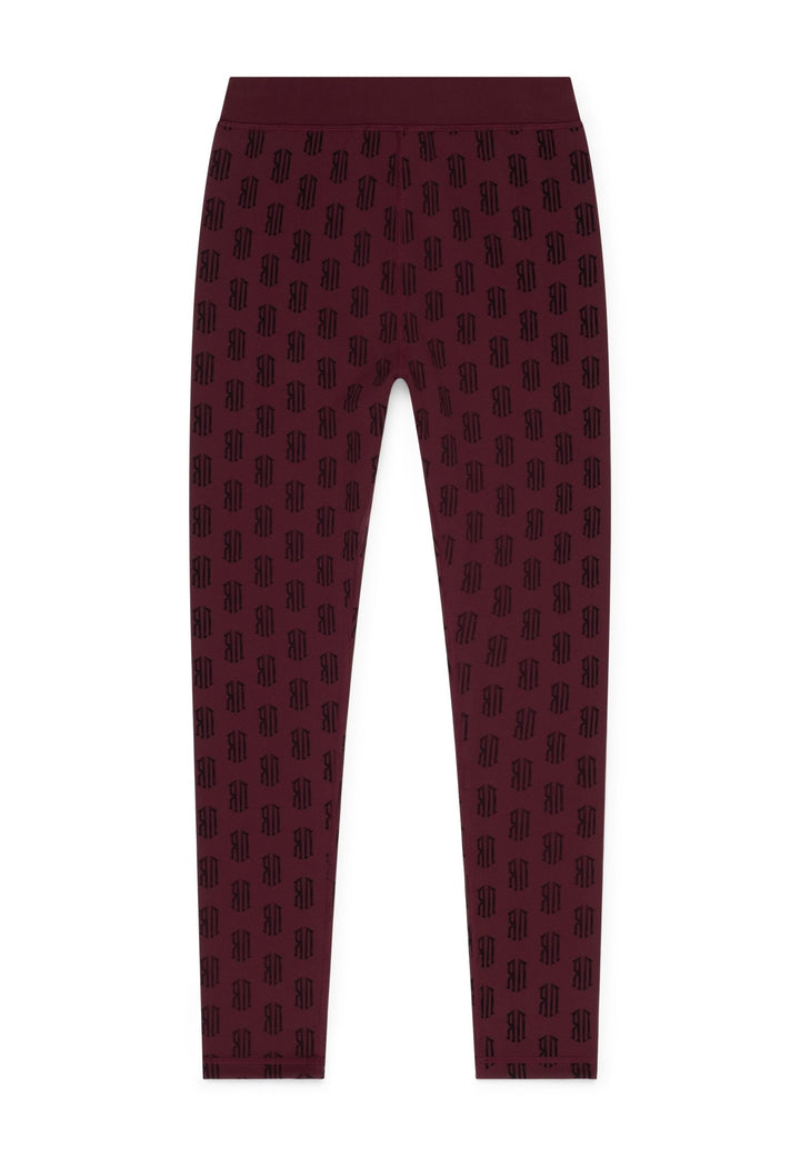 pattern set pants (burgandy) - Rey Nuevo Clothing