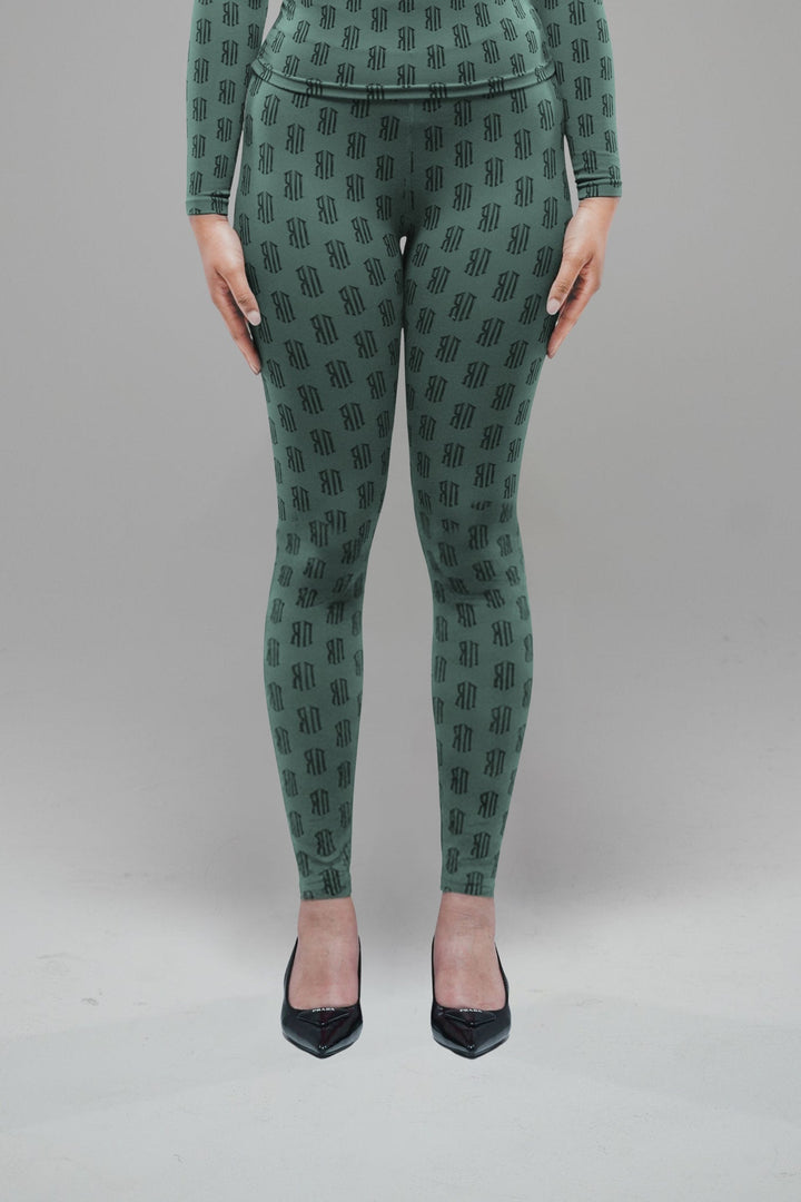 pattern set pants (green) - Rey Nuevo Clothing