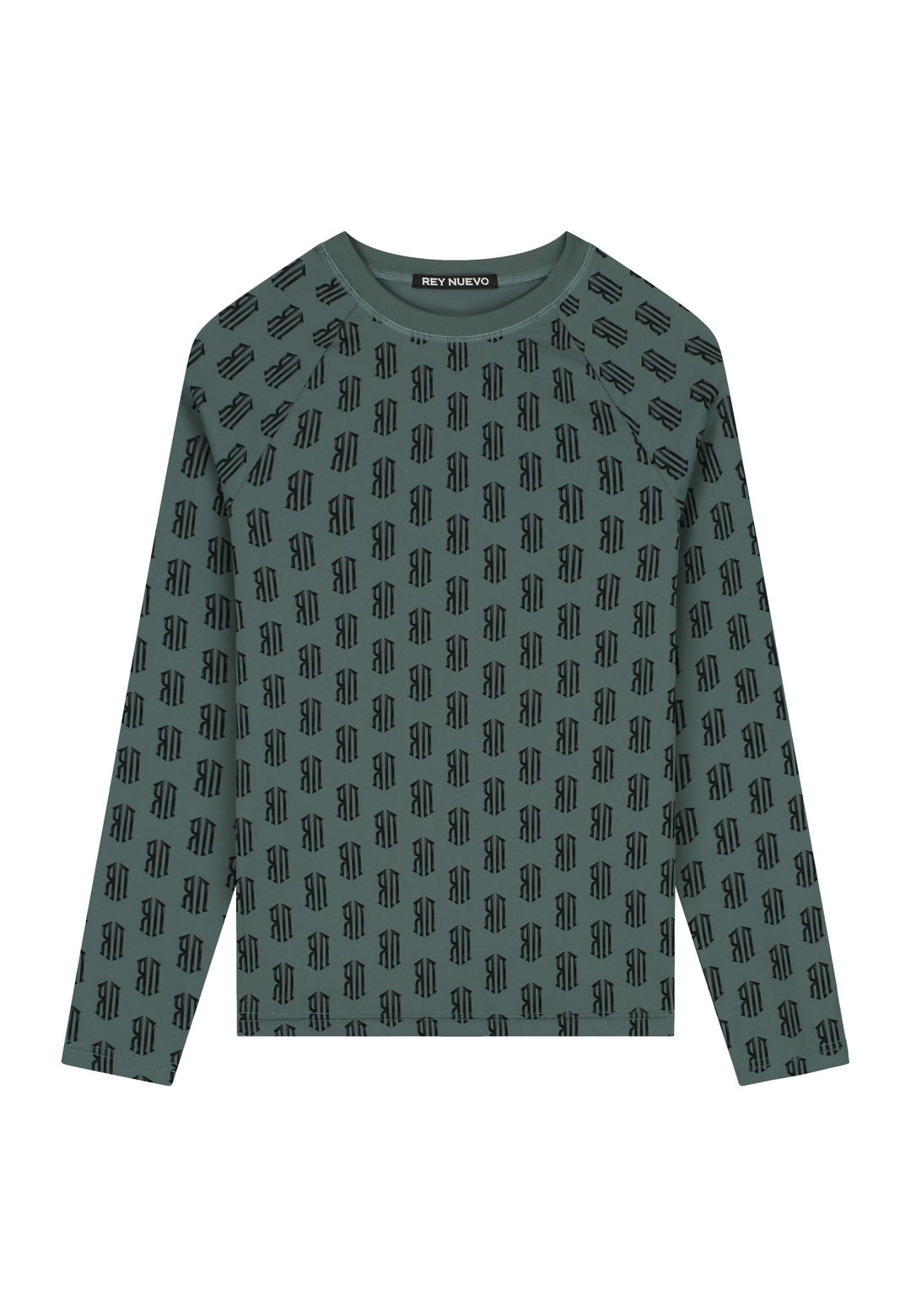 pattern set top (green) - Rey Nuevo Clothing
