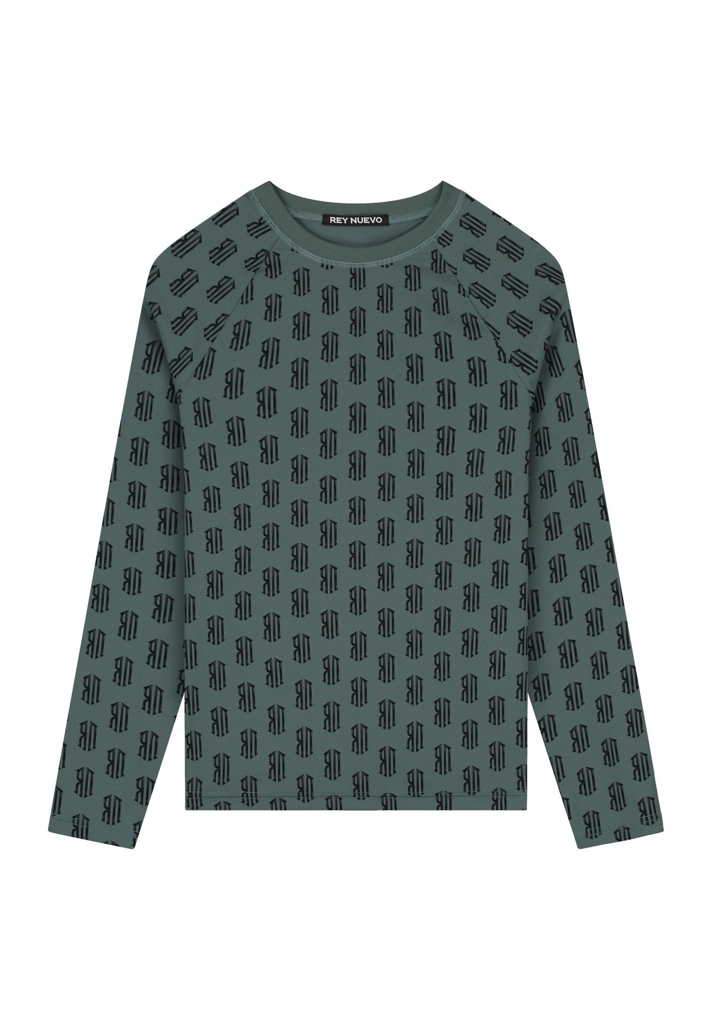 pattern set top (green) - Rey Nuevo Clothing