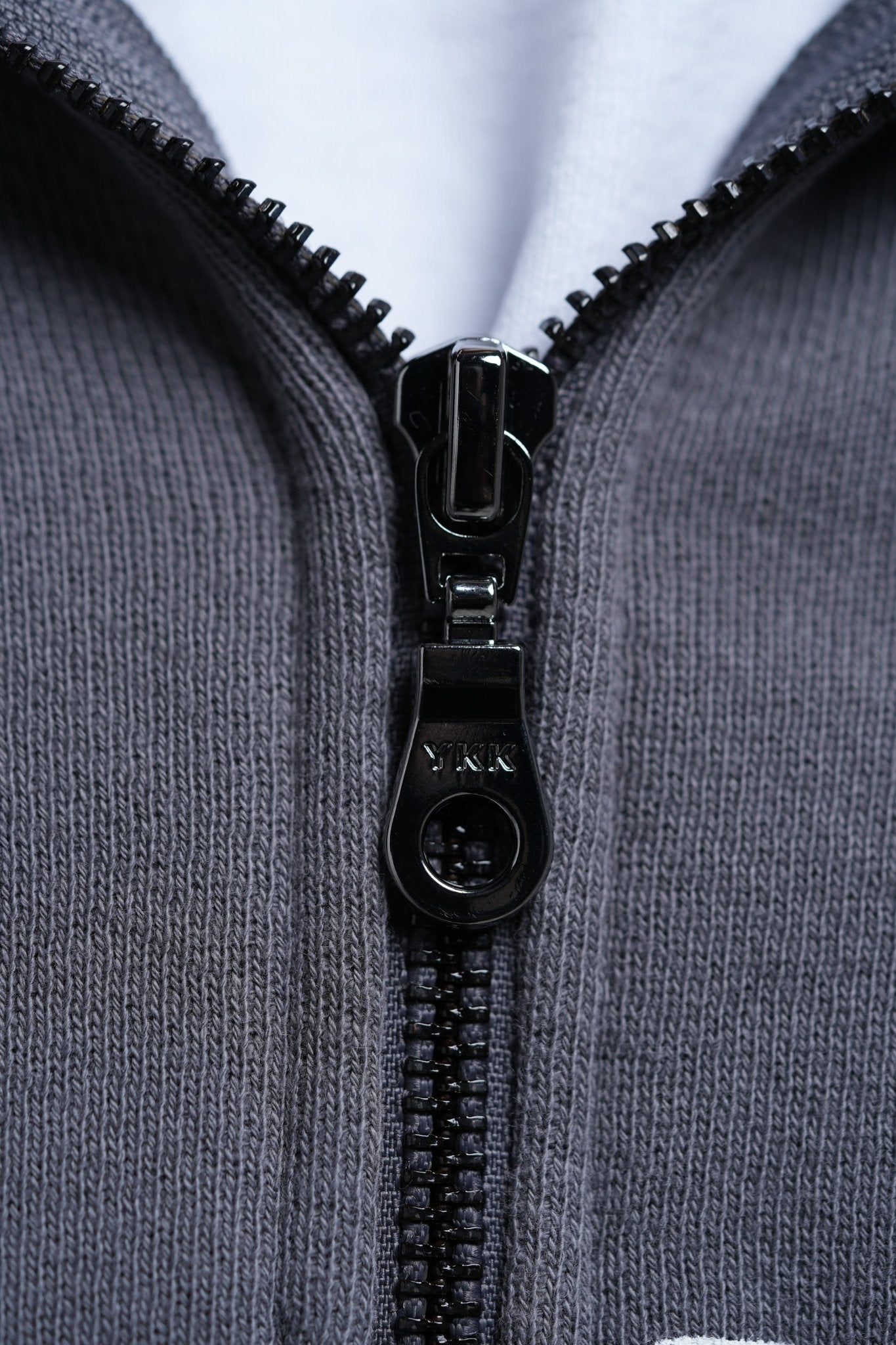 REYNUEVO SILVER ZIPPER HOODIE - Rey Nuevo Clothing