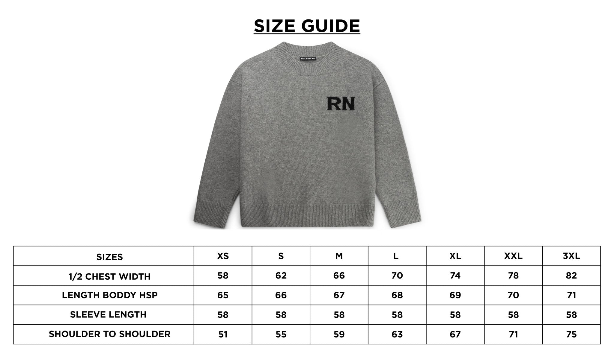 RN Grey Knitted Sweater - Rey Nuevo Clothing