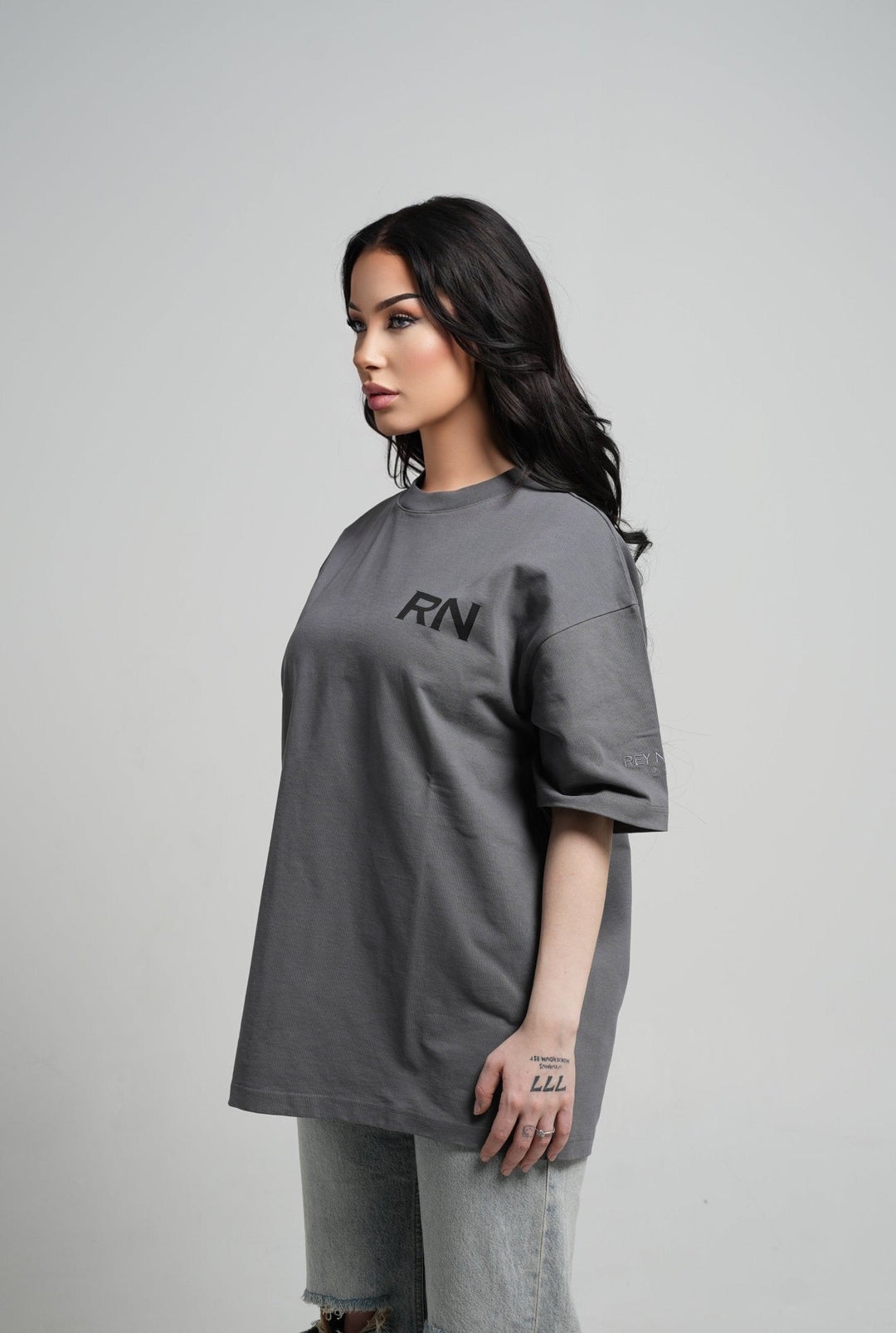RN T - SHIRT GREY - Rey Nuevo Clothing